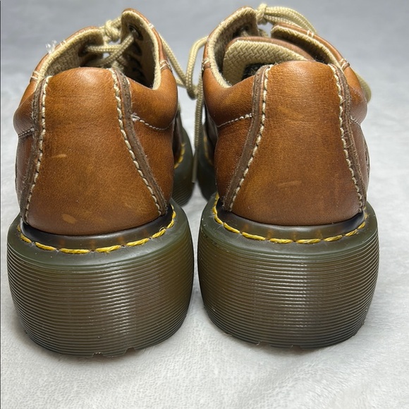 Dr Martens Shoes Wmn's Size 7 Brown Leather 12283 Platform Daisy Chunky Oxford - Picture 3 of 13